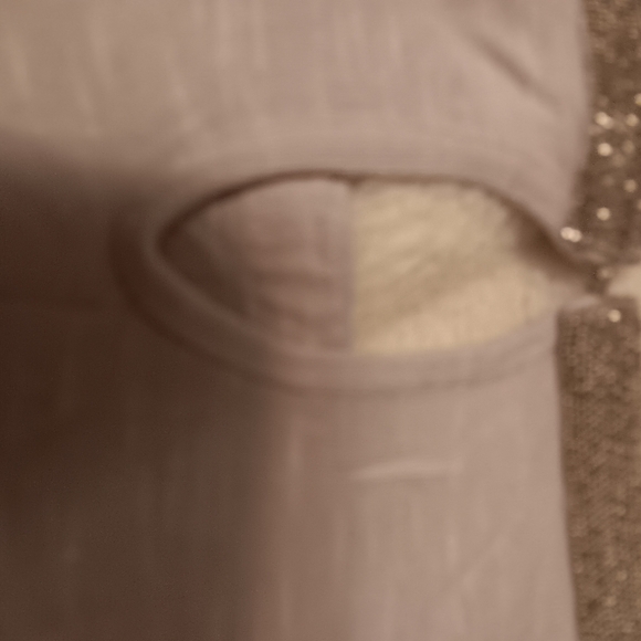 Nwot Lt Mauve Jeanne beker tshirt w/ gorgeous full silver beaded  neckline, fine - Picture 6 of 6